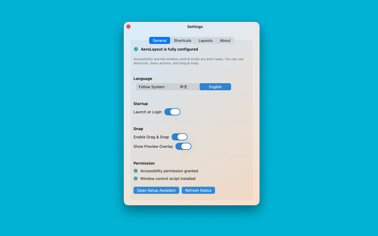 AeroLayout preview